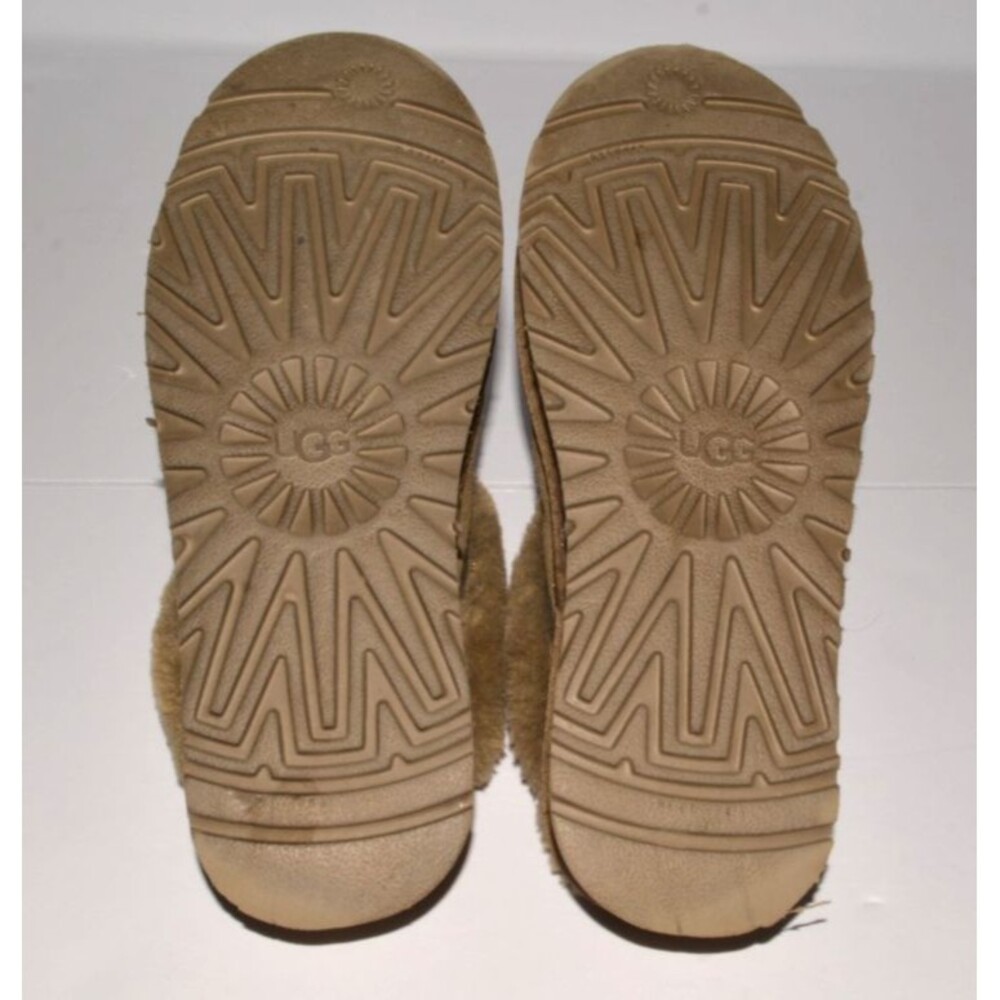 UGG Scuffette II Women’s Slippers Size 7 Chestnut Sheepskin Suede Cozy Shoes - Picture 8 of 9